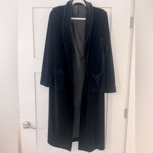 Women’s Vintage Velvet open front Cardigan/Jacket with pockets